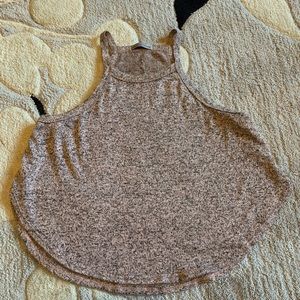 Charlotte Russe Speckled Pink & Grey Crop Top